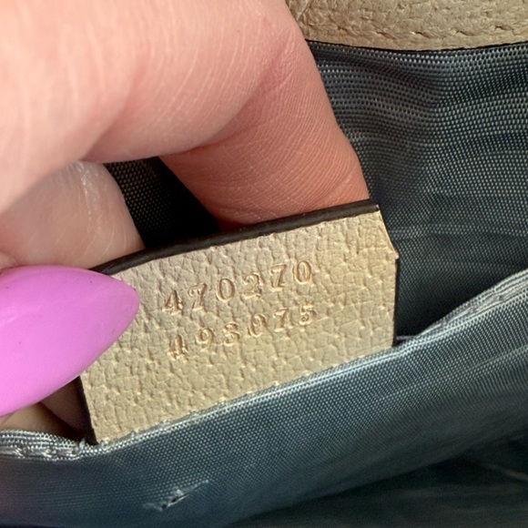 Gucci Sylvie Bee Star Leather Shoulder Bag White Web Stripe Small Project piece - Picture 16 of 16